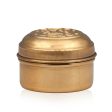 Brass Box - 1.75 x 2 Inches | Brass Box  Pooja Box with Lid for Home  20 Gms Approx For Discount