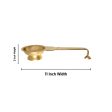 Brass Laddle Aarti - 2 x 11 Inches | Kapoor Arti  Camphor Burner for Pooja  480 Gms Approx Hot on Sale