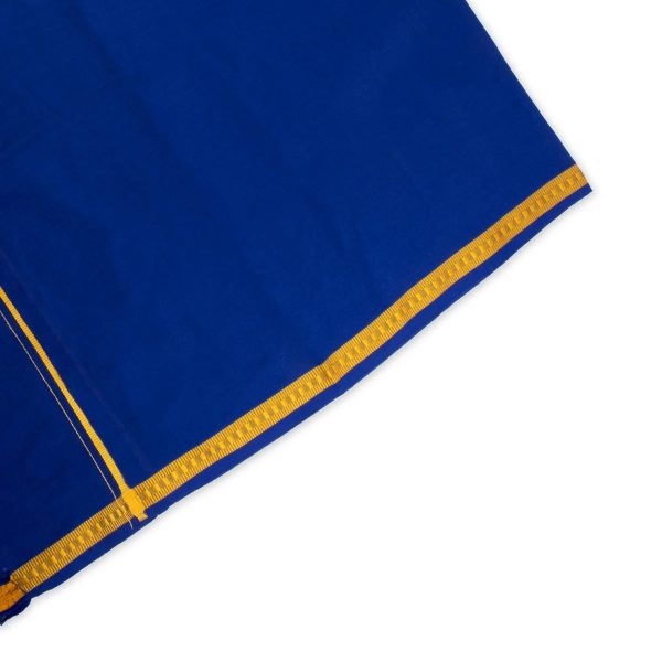 Mudi Towel - 30 x 60 Inches | Pentex Design Towel  Blue Colour Thorthu  Kasavu Shawl for Men Fashion