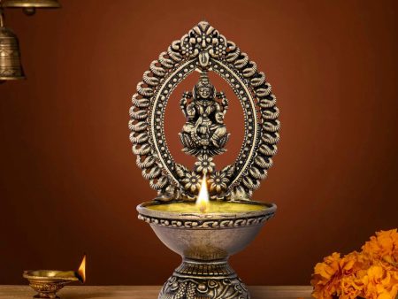 Lakshmi Lamp - 4.5 X 2.5 Inches | Lakshmi Vilaku  Brass Vilakku  Laxmi Deepam for Pooja  140 Gms Approx Sale