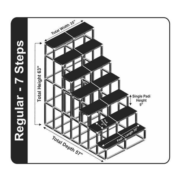 Giri Plastic Golu Padi - 7C  7R  7T | Golu Stand  Multi Purpose Navratri Golu Rack Cheap