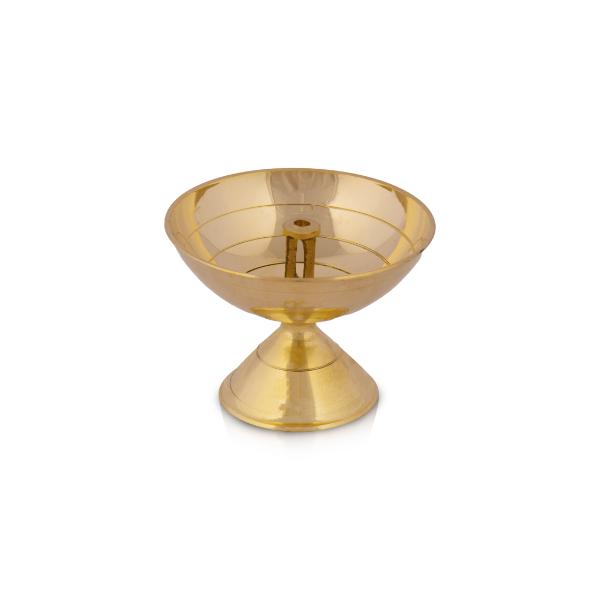 Brass Diya - Cup - 2 x 2.75 Inches | Nanda Deep  Agal Vilakku  Brass Lamp  Brass Deepam for Pooja Discount