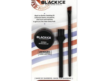 BlackIce Professional Barber Detailing Kit Charcoal Black For Cheap