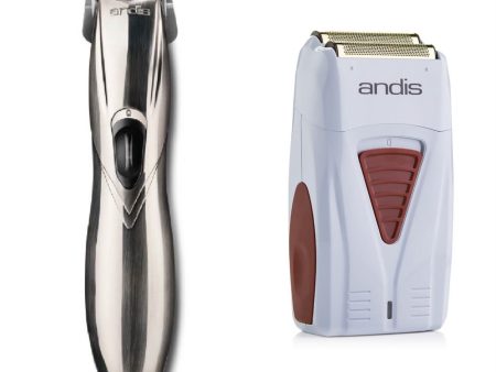 Andis 2pc Cordless Combo – Cordless Slimline GTX, Cordless Foil Shaver Supply