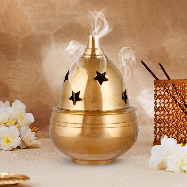 Brass Diya - Apple - 6 x 3 Inches | Nanda Deep  Agal Vilakku  Brass Lamp  Brass Deepam for Pooja on Sale