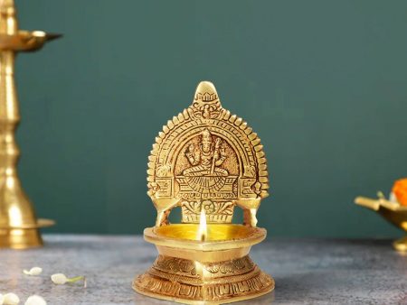 Kamatchi Vilakku - 6 Inches | Brass Kamakshi Deepam  Lamp for Pooja Fashion