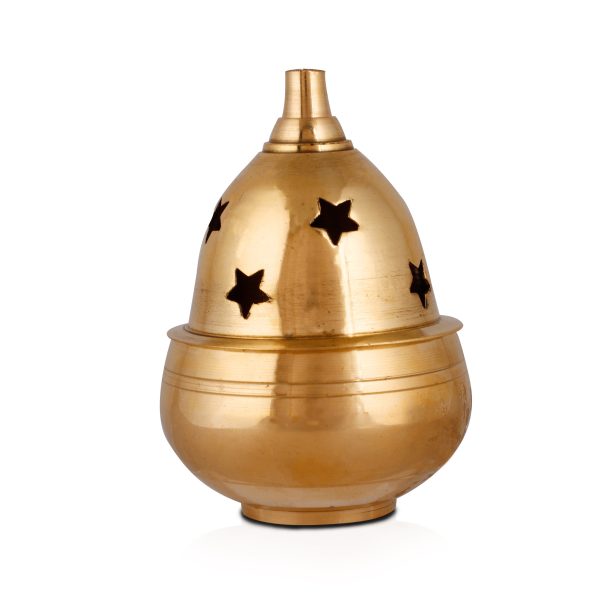 Brass Diya - Apple - 2.5 x 2 Inches | Nanda Deep  Agal Vilakku  Brass Lamp  Brass Deepam for Pooja Cheap