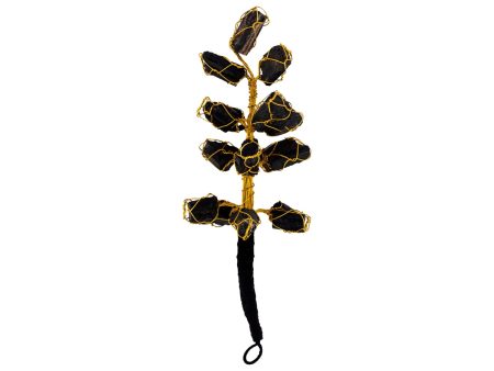 Tourmaline Hanger - 6 Inches | Black Tourmaline Hanger  Crystal Hanger for Home Supply