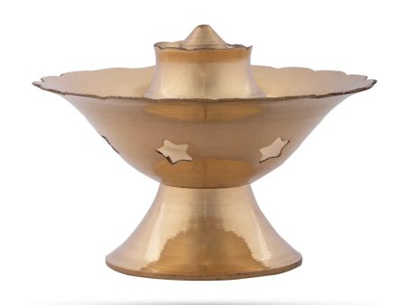 Brass Agarbathi Stand - 3 x 3.25 Inches | Dhoop Dhani  Incense Holder for Pooja  60 Gms Approx Fashion