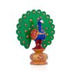 Peacock Statue - 5.5 Inches | Painted Peacock  Wooden Peacock for Home Decor Online now