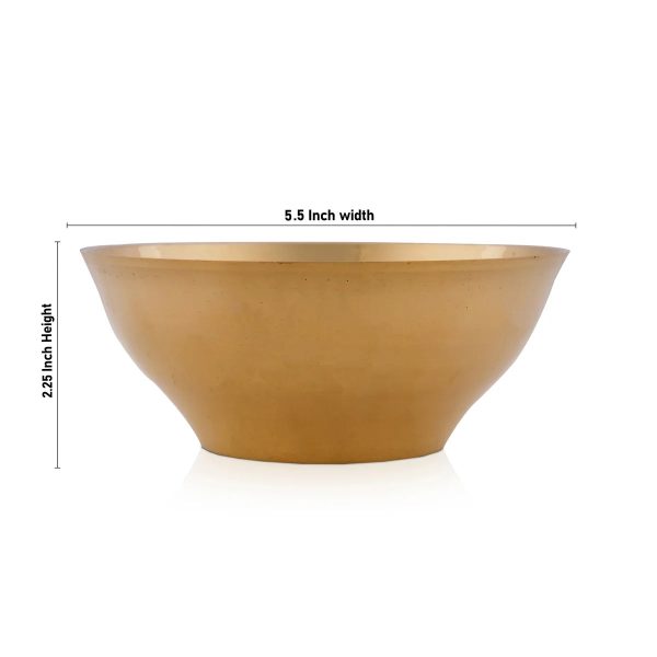 Brass Bowl - 2.25 x 5.5 Inches | Katora  Cup for Pooja  220 Gms Approx on Sale