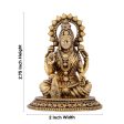 Laxmi Devi Statue - 2.75 x 2 Inches | Sitting Laxmi Statue  Brass Idol  Maha Laxmi Idol for Pooja  75 Gms Approx Online now