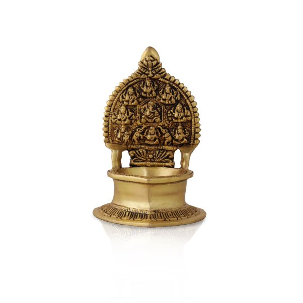 Kamatchi Vilakku -Asthalakshmi -5.5 Inches | Brass Kamakshi Deepam  Lamp for Pooja For Cheap