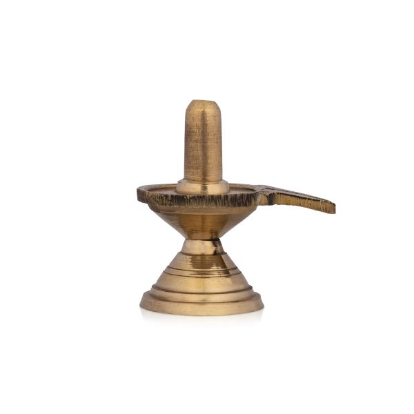 Brass Shivling Idol - 2 x 1.75 Inches | Shiva Lingam Statue for Pooja  45 Gms Approx Online