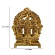 Ram Darbar Murti - 3 Inches | Brass Idol  Antique Finish Ram Darbar Statue for Pooja  160 Gms Approx Online Hot Sale