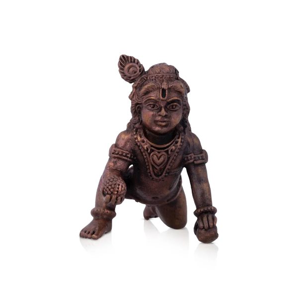 Krishnan Statue - 2 x 2.5 Inches | Copper idol  Crawling Krishna Idol for Pooja  100 Gms Approx Online Hot Sale