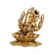 Ganesh Murti - 3.5 Inches | Antique Brass Statue  Vinayagar Statue  Ganesha Idol for Pooja For Discount