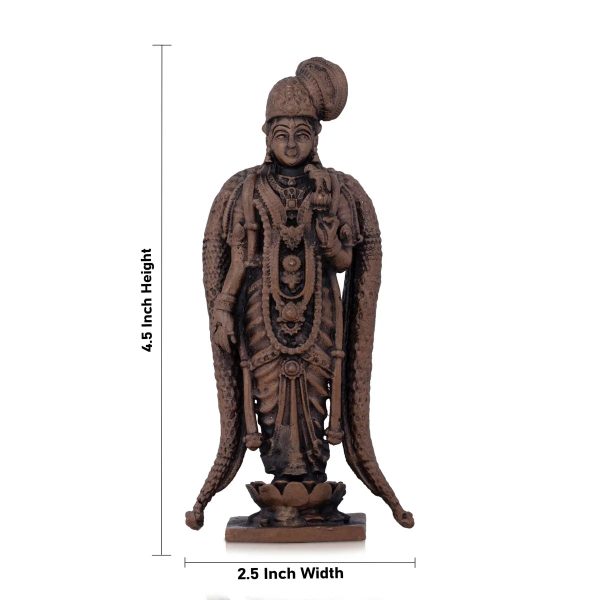 Andal Statue - 4.5 x 2.5 Inches | Copper Idol  Goda Devi Idol for Pooja  275 Gms Approx Sale