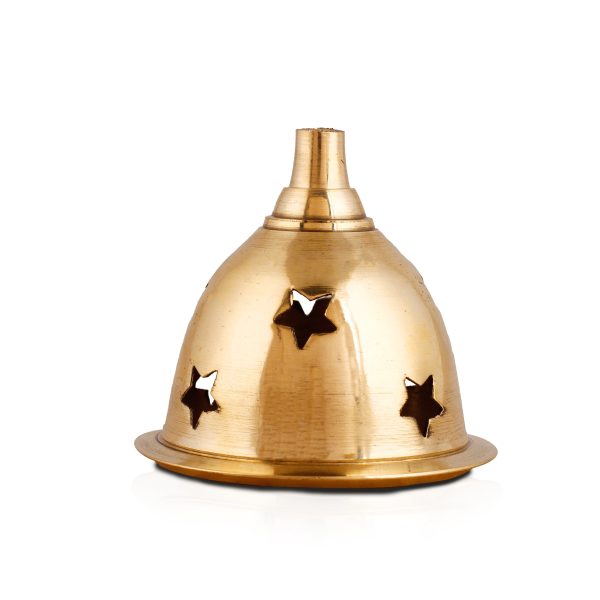 Brass Diya - Apple - 6 x 3 Inches | Nanda Deep  Agal Vilakku  Brass Lamp  Brass Deepam for Pooja on Sale