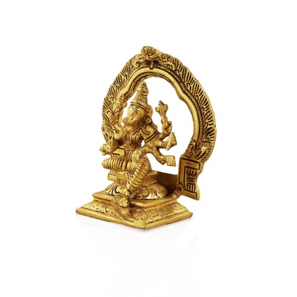 Varahi Amman Statue - 5.5 Inches | Varahi Idol  Antique Brass Statue  Varahi with Arch Idol for Pooja Fashion