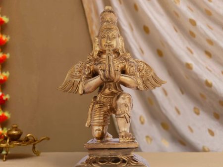 Garuda Statue - 6 Inches | Panchaloha Statue  Garuda Idol  Garuda Murti for Pooja  1 Kgs Approx Online Hot Sale