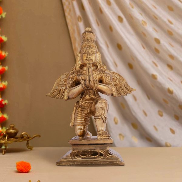 Garuda Statue - 6 Inches | Panchaloha Statue  Garuda Idol  Garuda Murti for Pooja  1 Kgs Approx Online Hot Sale