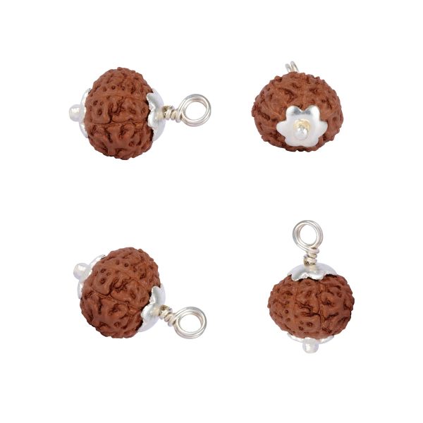 9 Face Rudraksha Pendant | Silver Cup Rudraksha Pendant  Java Rudraksh Locket for Men & Women Supply