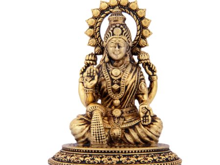 Laxmi Devi Statue - 2.75 x 2 Inches | Sitting Laxmi Statue  Brass Idol  Maha Laxmi Idol for Pooja  75 Gms Approx Online now