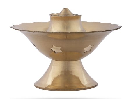 Brass Agarbathi Stand - 2.5 x 3 Inches | Kamal Cup Design Incense Stick Holder for Pooja  40 Gms Approx For Cheap