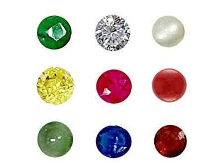 Navaratna Set - Big | Navratan Set  Navratan Gems  Navratna Gemstone for Pooja For Cheap