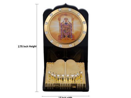 Paduka Box - 2.75 x 1.5 Inches | Balaji Pooja Box  Acrylic Padham Box for Home Online Hot Sale