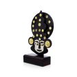 Kathakali Head with Stand - 12 x 7 Inches | Wooden Kathakali Face  Painted Kathakali Face for Home Online