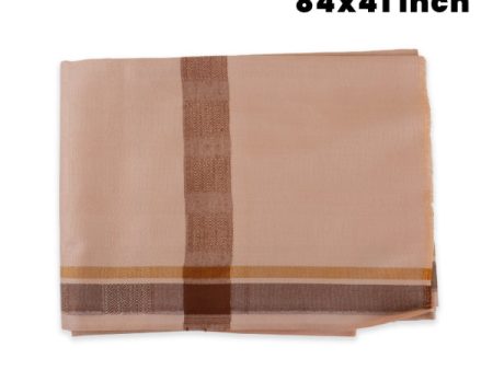 Shawl  - 84 x 41 Inch - Jyoti| Ponnadai Jari Shawls for Men  Assorted Colour and Design Hot on Sale