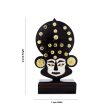 Kathakali Head with Stand - 12 x 7 Inches | Wooden Kathakali Face  Painted Kathakali Face for Home Online