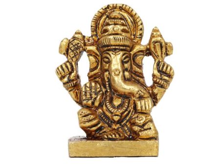 Ganesh Murti - Square - 1.5 Inches | Antique Statue   Vinayagar Statue  Ganesha Idol for Pooja Discount