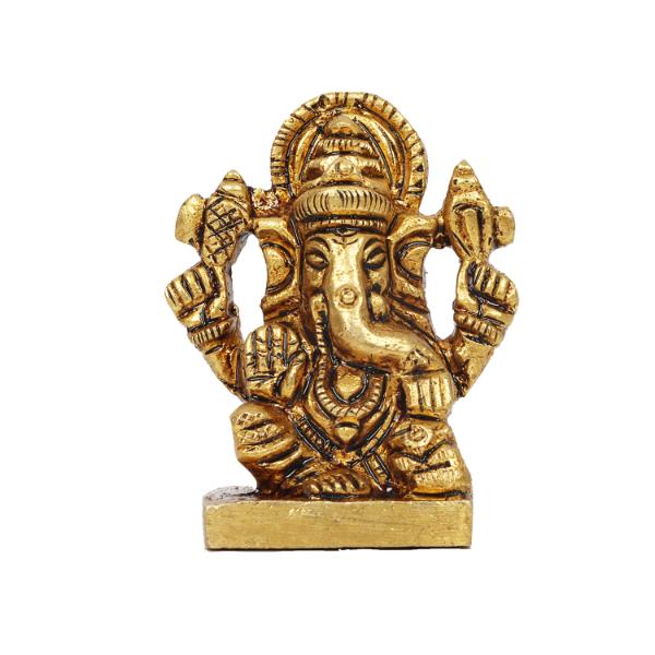 Ganesh Murti - Square - 1.5 Inches | Antique Statue   Vinayagar Statue  Ganesha Idol for Pooja Discount