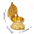 Kamatchi Vilakku -Kajalakshmi - 4 Inches | Brass Kamakshi Deepam  Lamp for Pooja Online now