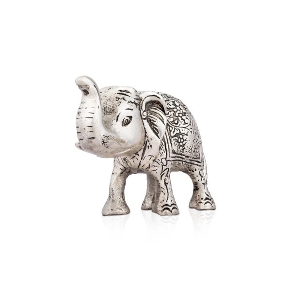 Elephant Statue - 3 x 5 Inches | Aluminium Elephant Figurine  Elephant Sculpture for Home  240 Gms Approx Online Hot Sale