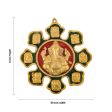 Ashta Vinayak Wall Hanging - 11 x 10 Inches | Aluminium Ganesha Wall Hanger for Home Decor Online now