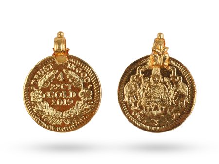 Dollar - 1 Inch | Lakshmi Pendant  Gold Polish Laxmi Locket for Men & Women Online Sale