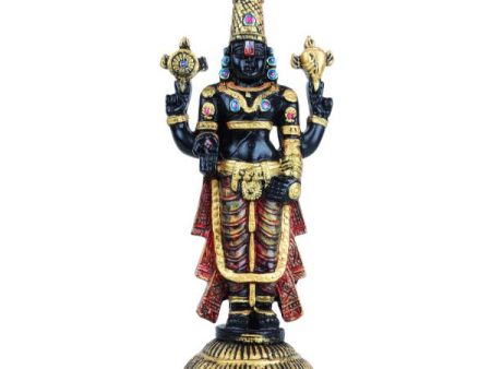 Balaji Murti - 11 Inches | Tirupati Balaji Idol  Resin Balaji Statue for Home Decor For Discount