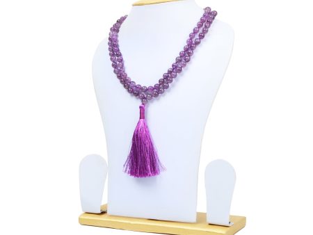 Amethyst Mala - 20 Inches | Amethyst Stone Mala  Amethyst Crystal Mala  Japa Mala for Meditation Discount