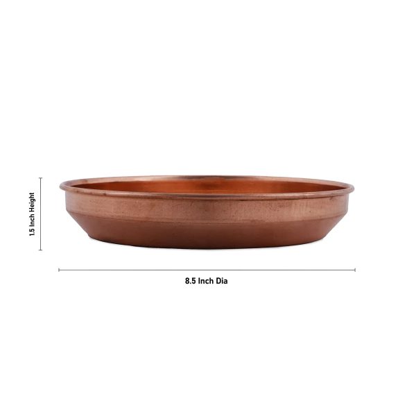 Copper Plate - 1.5 x 8.5 Inches | Pooja Plate  Hariwana Plate for Home  250 Gms Approx Cheap