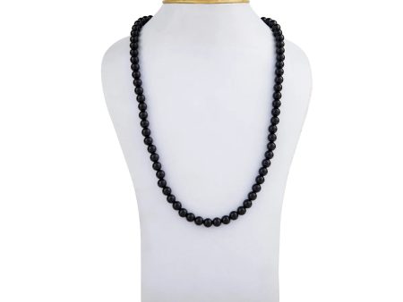 Black Tourmaline Mala - 16 Inches | Tourmaline Mala  Japa Mala for Men & Women Online Sale