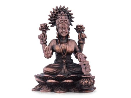 Laxmi Devi Statue - 2.5 Inches | Laxmi Idol  Copper Idol for Pooja  125 Gms Approx For Discount