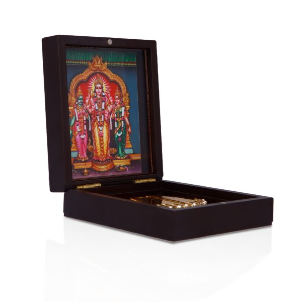 Pooja Box | Charan Paduka Box  Murugan Valli Deivanai Padham Box for Pooja on Sale