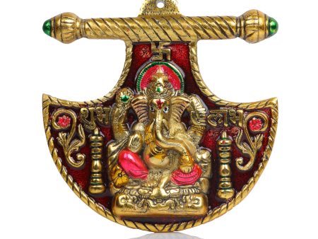 Ganesh Murti - 8.5 Inches | Aluminium Vinayagar Statue  Ganesha Idol Wall Hanging for Pooja  515 Gms Approx For Cheap