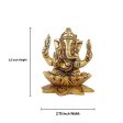 Ganesh Murti - 3.5 Inches | Antique Brass Statue  Vinayagar Statue  Ganesha Idol for Pooja For Discount