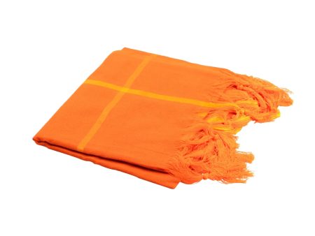 Angavastram - 30 x 60 Inches | Mudi Design Thundu  Orange Colour Towel  Melmundu for Mens Online Hot Sale