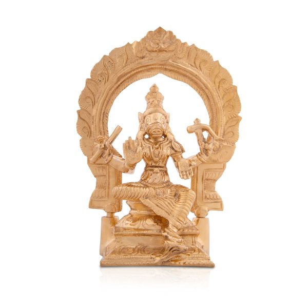 Varahi Amman Statue with Arch - 6.5 x 4.75 Inches | Panchaloha Idol  Varahi Amman Idol with 4 Hands for Pooja Hot on Sale